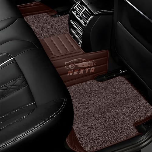 Image of NEXTA 9D Premium Custom Fitted Car Tray Mats Compatible with VinFast VF MPV 7-7 Seater (All 3 Rows) (Coffee)