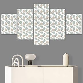 SIGNWIN 5 Panel Canvas Wall Art Modern Art...