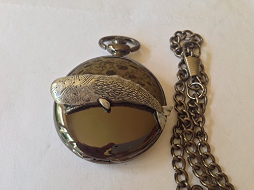 Montre de poche gousset A36 Baleine noire pour costume de mariage chic