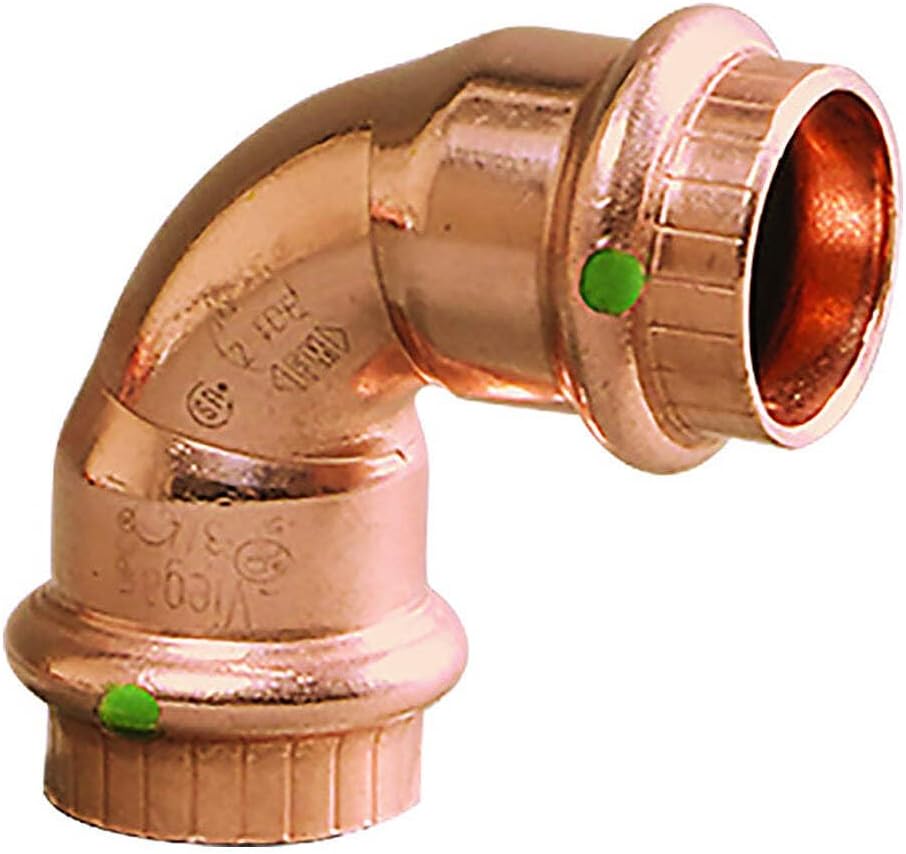 77317 ProPress Zero Lead Copper 90-Degree Elbow with 1/2-Inch P x P, 10-Pack