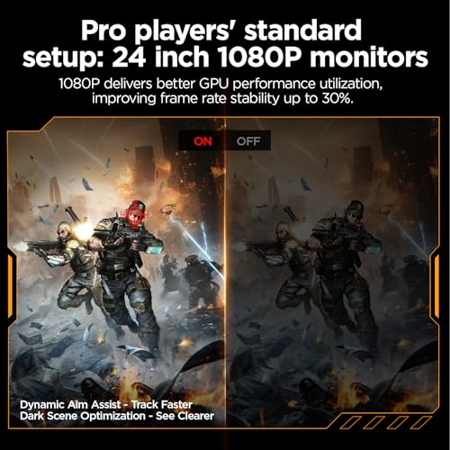 undefined KOORUI Gaming Monitor, 24" Fast IPS Computer Monitor, 200Hz FHD HDR400 Display, 1ms PC Screen, 90% DCI-P3 Color Gamut, Adaptive Sync, Ultra Slim Frame, VESA Mountable, HDMI 2.0, DP 1.4, G2411P の商品画像 4