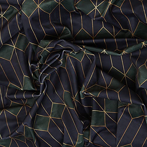 Kt KILOtela - Digital Printed Velvet Fabric - Decoration, Cushions, Upholstery, Curtains, Crafts - 100 cm Length x 140 cm Width - Image 2