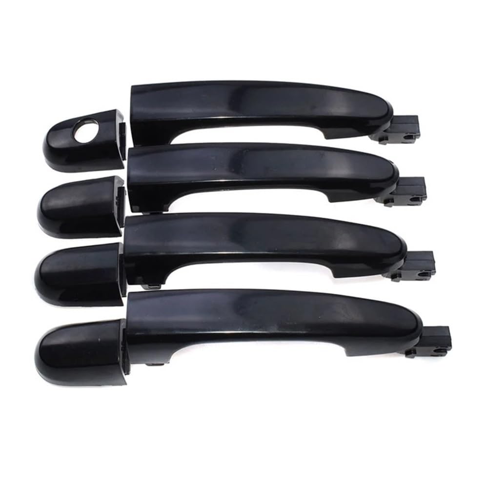 Bikkjbk 4Pcs Set Car Vehicle Door Handle Car Exterior Door Handle Front Rear Left Right For Sportage 2005-2010 82662-1F000 82651-1F000 Outside