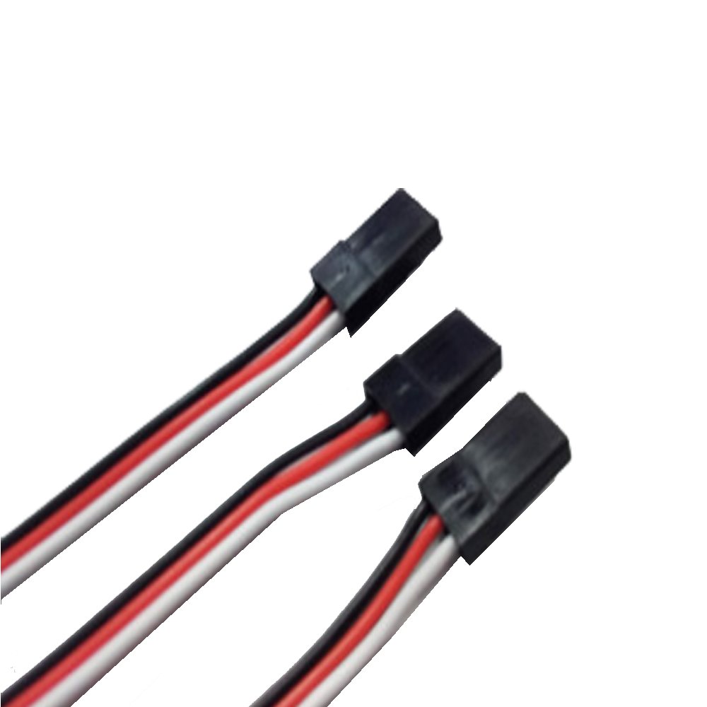 Mr. Plug 5 Pezzi Prolunghe Per Servo JR 80 Cm - Cavo 26 AWG Maschio-Femmina, Per Modellismo, Compatibile Graupner E Hitec