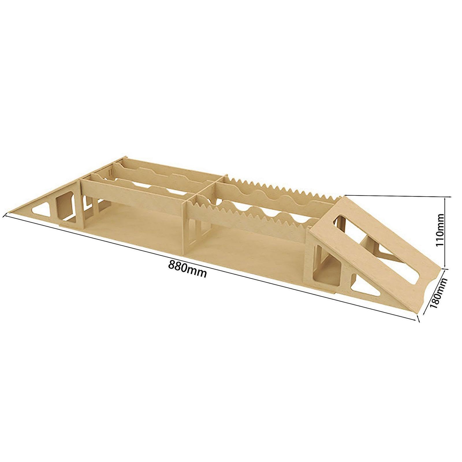 Percorso a Ostacoli in Legno RC per Auto Telecomandate, Set di Ponte a Ostacoli di Simulazione, Accessori per Camion RC, Ornamento in Miniatura Fai da, Ponte Stretto