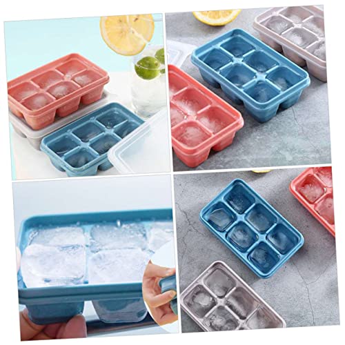 Molde para hielo de silicona 3 piezas con tapa miniatura 7