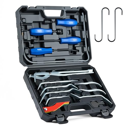 Orion Motor Tech 17pc Drum Brake Tool Kit Drum Brake Adjustment Tool with Brake Spring Compressors Remover Installer Pliers Adjusting Spoons & Case Compatible with Chevrolet Toyota Volkswagen Mazda