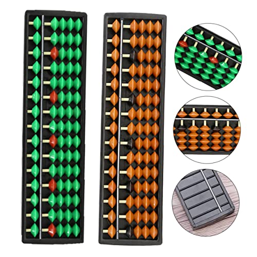 SAFIGLE 2pcs 15 File Abacus Kids Playsets Office Abacuses 15 Column Math Abacus Standard Abacus Math Abacuses Abacus Toy Abacus for Kids Math Accessories Student Number Plastic - Thumbnail 7