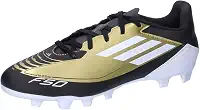 Bota de futebol infantil unissex F50 Club Messi tênis flexível firme