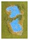 Busch 1312 - Groundcover -Bodendecker: See mit Ufergestaltung, 297 x 210 mm