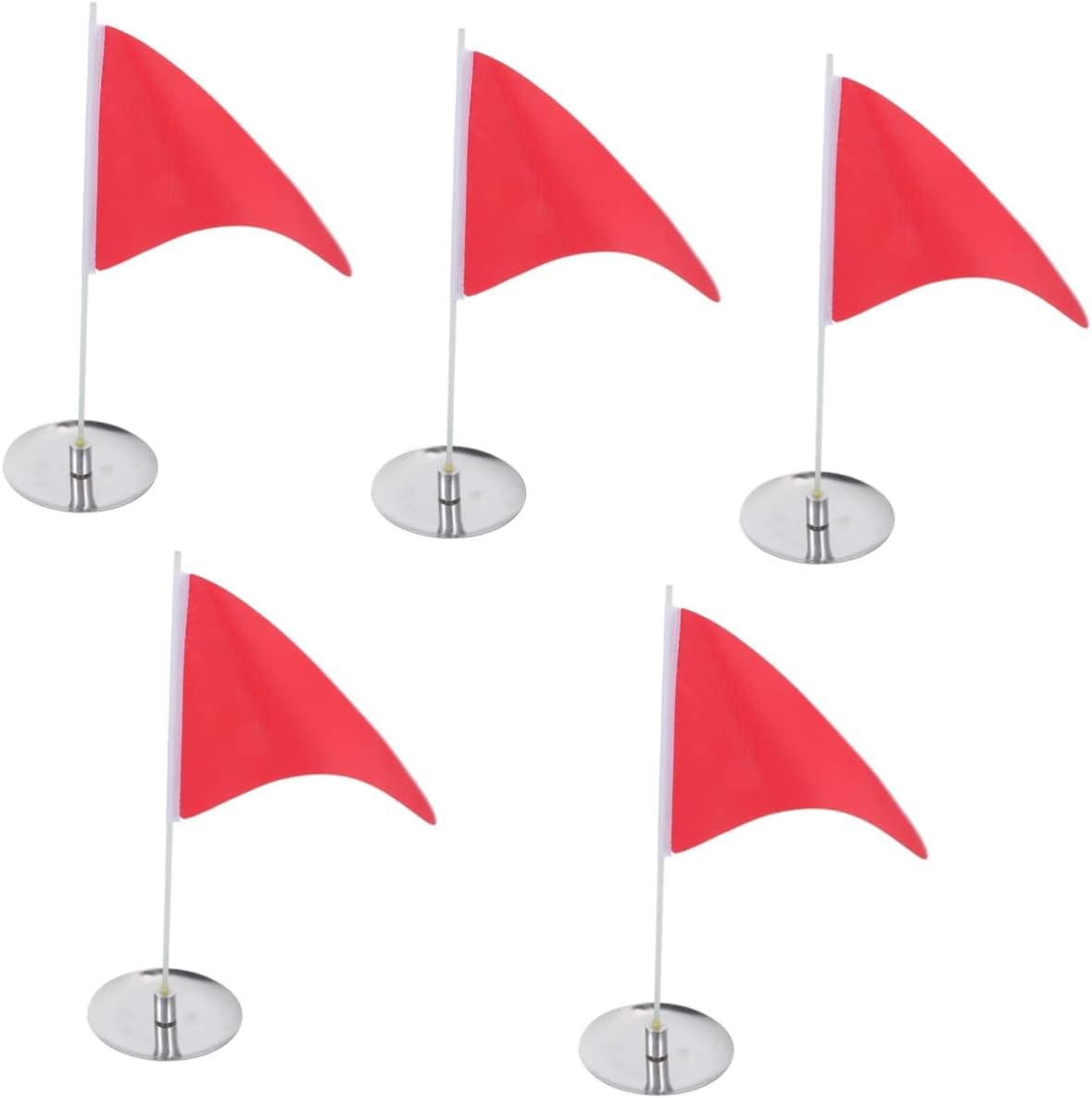 3 Sets Golf Flagpole Mini Flags Mini Accessories Practice Golfing Flags Putting Green Flags Golfing