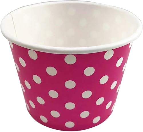 Miniatura 5 de MMvolesy Tazas de helado de arcoíris de 6 onzas tazas de postre desechables cuencos de helado para alimentos fríos o calientes tazas de postre de