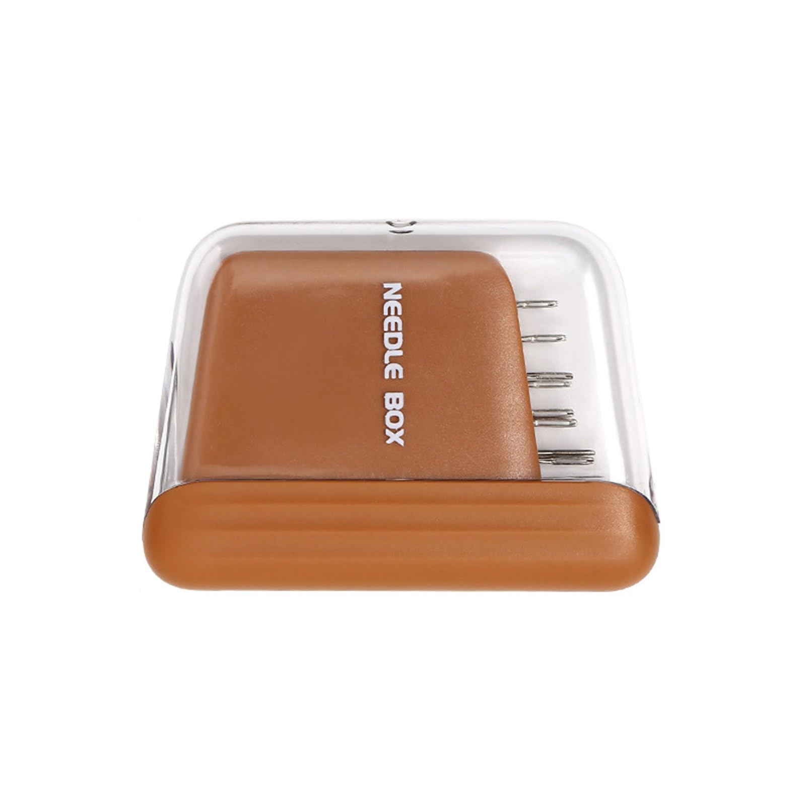 Kalttoy Coffee 10Pcs Hand Sewing Needle Set With Needle Holder Storage Box For Sewing Quilting Needlework Project Box