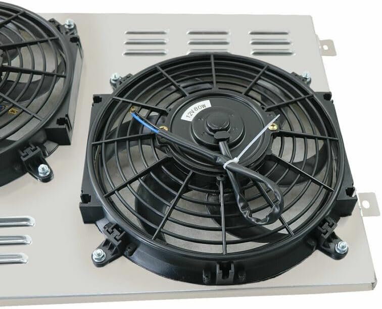 Aluminum Radiator Shroud Fan Relay for 1967-1970 Ford Mustang Mercury Cougar V8 4.7L 5.0L Engine with AC or Heavy Duty Cooling 1968 1969 67 68 69 70