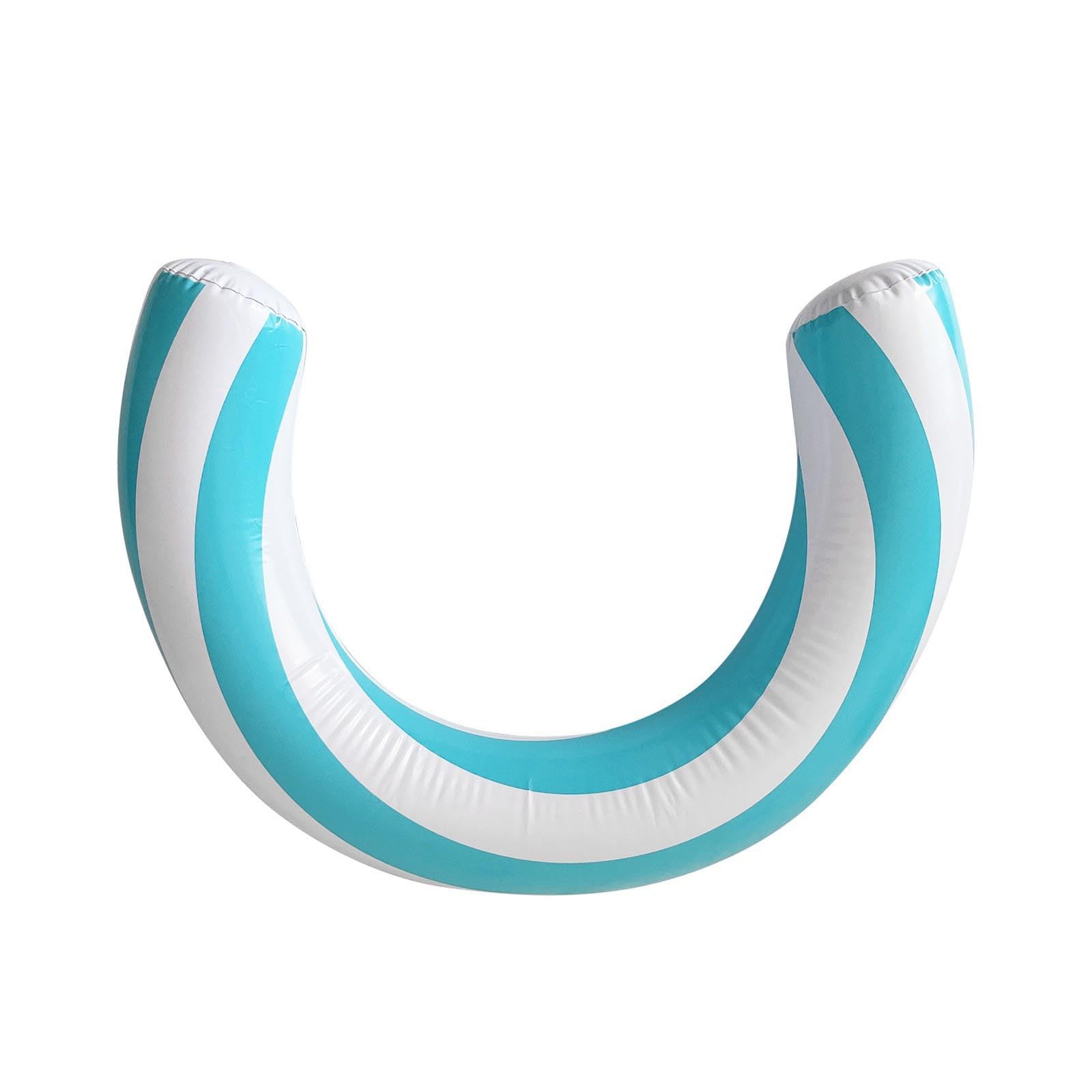 Jan Jean Inflatable Curved Swimming Pool Noodle Leisure Water Play Toys for Beach Activities Beachwear Blue One Size