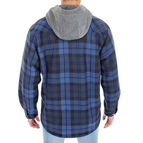 Image of Smith's Workwear Men's Big Men's Sherpa-lined Microfleece Shirt Jacket