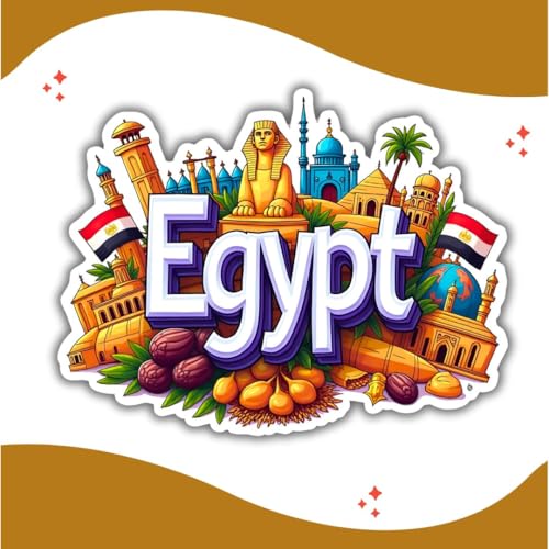 Image of Zesta Wooden Fridge Magnets Set | Refrigerator Decor Magnets for Kitchen | India Souvenir Fridge Magnet Collection | Wooden Magnet for Fridge Door Decoration (Egypt)