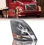 Torque Headlight Passenger Right Side Compatible With 2004-2018 Volvo VNL 670 780 semi Trucks VN VNM 200 300 430 630 730 2005 2006 2007 2008 2009 2010 2011 2012 2013 2014 2015 2016 2017 (TR001)