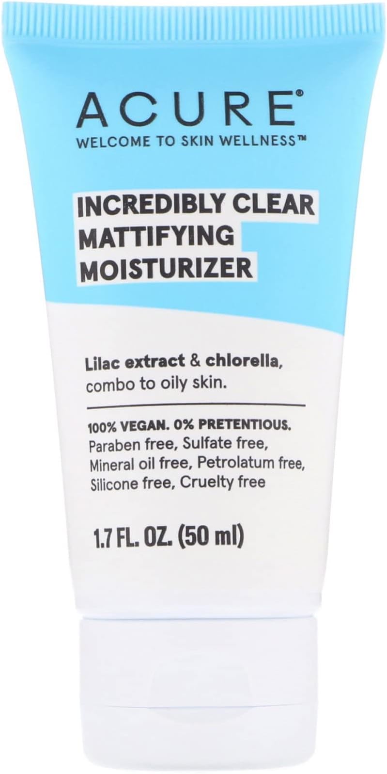 Acure Incredibly Clear, Mattifying Moisturizer, 1.7 fl oz (50 ml) (Pack of 2)
