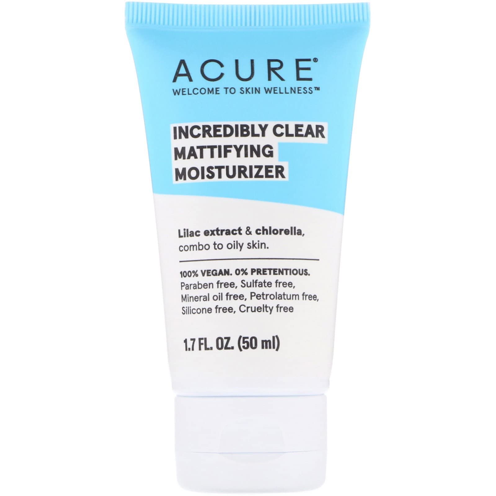 Acure Incredibly Clear, Mattifying Moisturizer, 1.7 fl oz (50 ml) (Pack of 2)