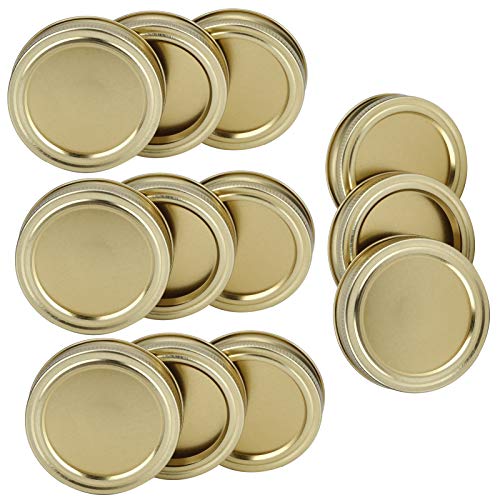 Catálogo para Comprar On-line Taparrosca los preferidos por los clientes. 41 Tapa de Tarro Tipo Split de Boca Regular Redonda de 70mm, Cubierta de Sellado de Contenedor para Enlatado de Miel y Especias, 12 Uds. (XH00176 Oro)