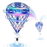 Gimama マジック フライングボール Pro 「浮く・跳ねる・手足で遊べる最新型トイ」空飛ぶボール 知育玩具 LEDライト付き ドローン おもちゃ 子供 クリスマスプレゼント 人気を集めているプレゼント （ブルー）