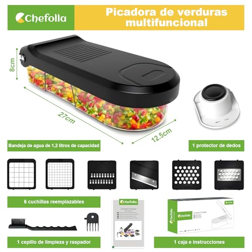 Listado de Cortador de Verduras Walmart que puedes comprar esta semana. 15 Cortador de Verduras Walmart marca CHEFOLLA (3)