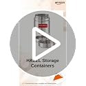 Image of HAZEL Stainless Steel See Through Transparent Container | Kitchen Air Tight Storage Dabba Containers Set of 6, 600 ML