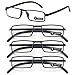 TERAISE 4-Pack Upgrade Reading Glasses Ultralight Reader Anti-blue Glasses +200