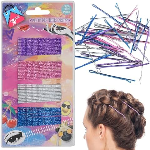 48PC Glitter Hair Pins for Girls Cover