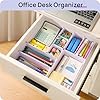 Vtopmart 25 PCS Plastic Drawer Organizers Set, 4-Size Versatile Bathroom and Vanity Drawer Organizer Trays, Storage Bins for Makeup, Bedroom, Kitchen Gadgets Utensils and Office #5