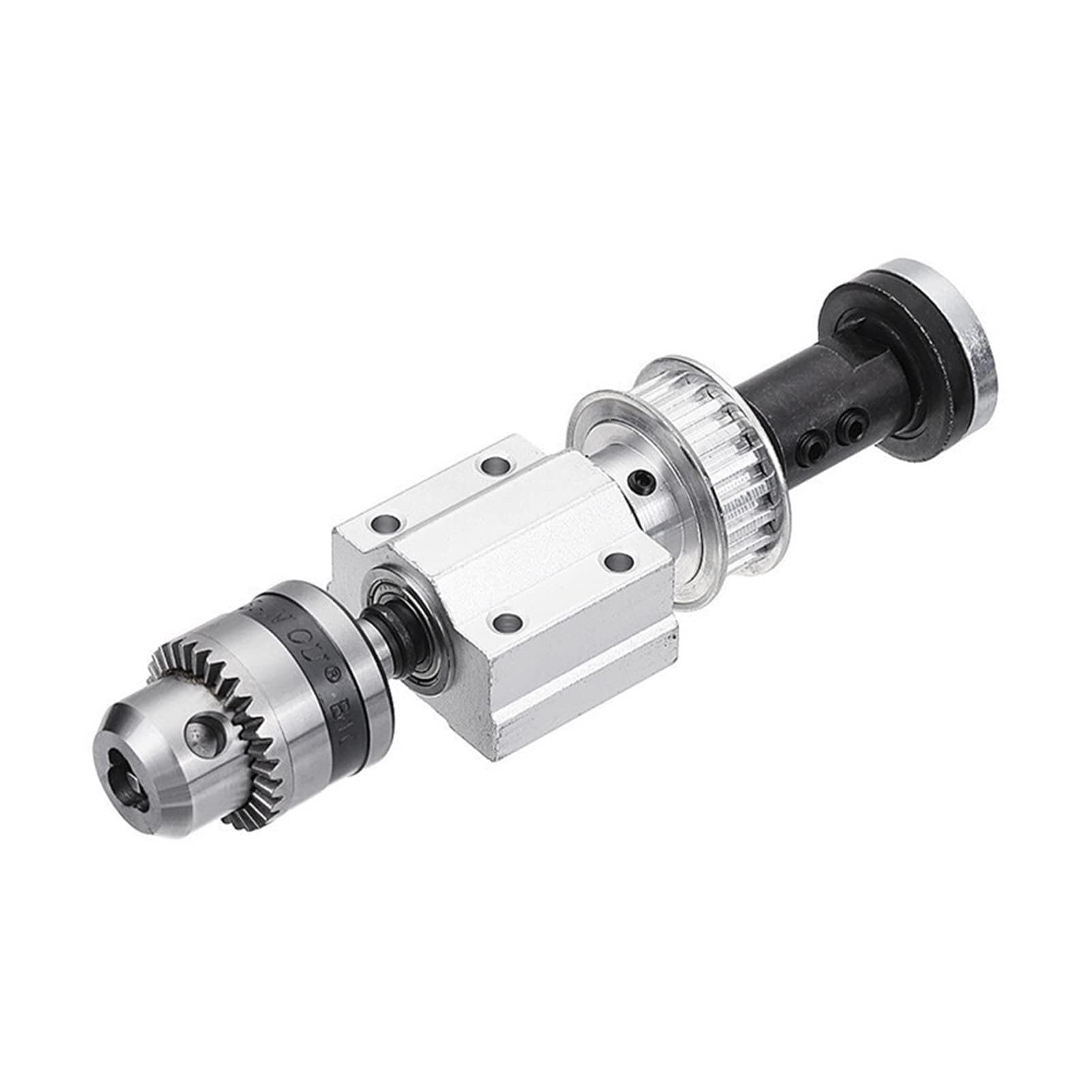CVFRDD CNC Spindle Motor Kit Unpowered Woodworking Cutting Grinding Spindle Trimming Belt,J-TO/B10/B12/B16 Drill Chuck Set Lathe Accessories