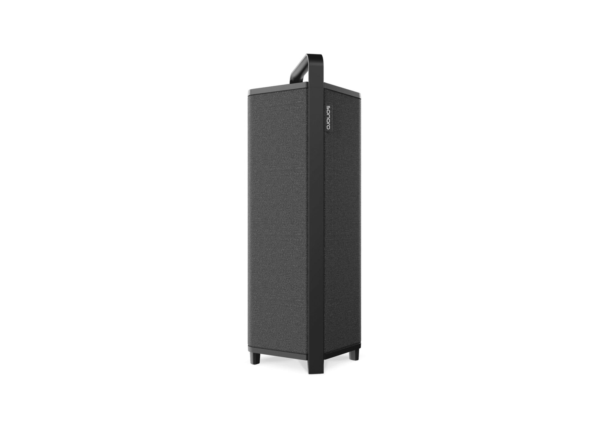 sonoro VIBES XL - Outdoor Bluetooth Lautsprecher - 360° Sound, 4×3" Fullrange-Treiber & 8" Subwoofer, IPX4 spritzwassergeschützt, 16 Std Akku, Auracast™, Premium Design für Garten & Terrasse (Schwarz)