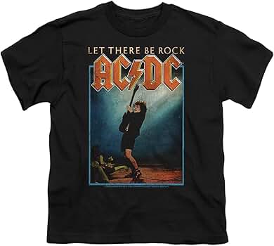 AC/DC LET THERE BE ROCK Tシャツ Amazon.com: PopFunk Classic AC/DC Let There Be Rock, Black