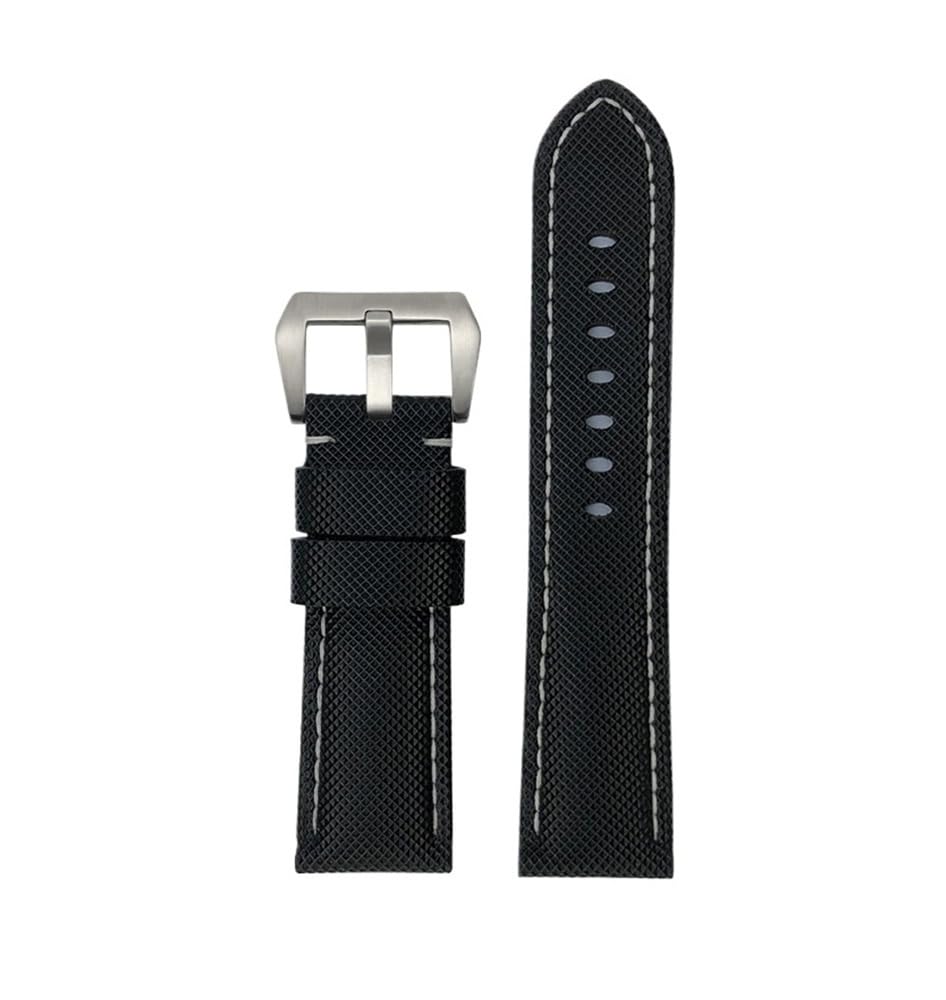 22mm 24mm 26mm Nylon Texture cinturino in fibra di carbonio adatto for Panerai for Luminor PAM1312 441 orologio nero braccialetto