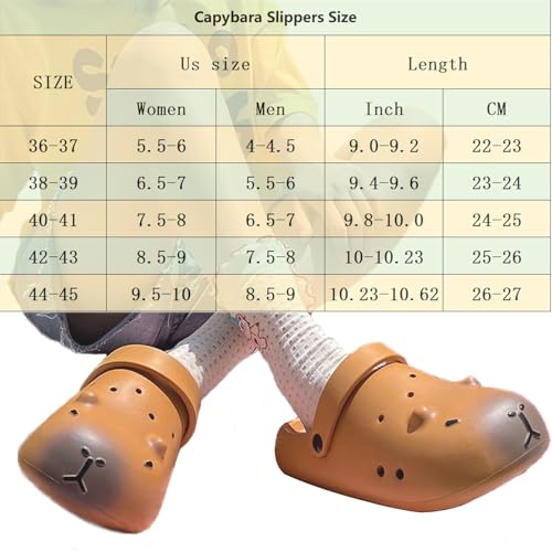 Adorable Capybara Slippers, Cute Cartoon Couple Slides Men Women, Unisex Summer Sandals for Indoor/Outdoor2