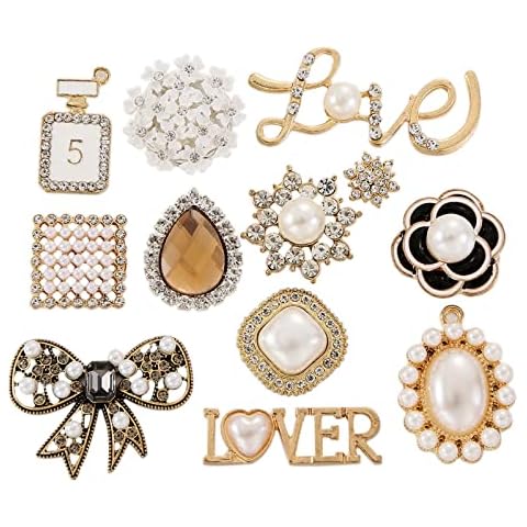 UESDU 12 Pcs Decorative Shoe Charms Cover
