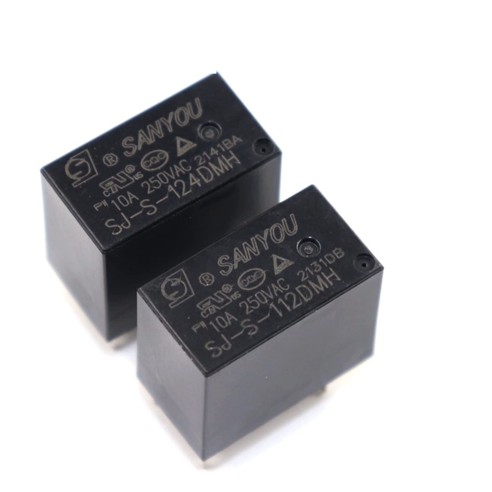 QEFHSVVZE 10pcs 4pins SJ-S-105DMH SJ-S-112DMH SJ-S-124DMH 5VDC 12VDC 24VDC 10A 250VAC Relay Electromagnetic Relay New(SJ-S-105DMH)