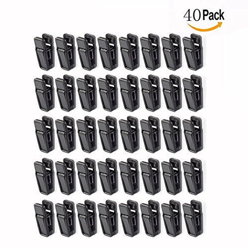OFKPO 40 Pcs Pinces à Linge Antidérapantes, Clips en Plastique, Clips de Suspension pour Cintre de Flocage Cover