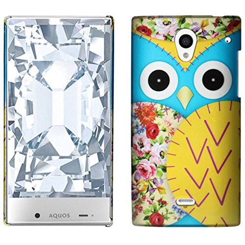 Zizo Sharp Aquos Crystal Rubberized Hard Snap-On Cover - Retail Packaging - Owl 2 #TOP2