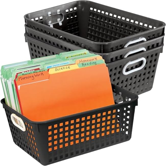 Really Good Stuff Medium Baskets - Boho 6 Pack