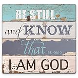 Lighthouse Collection Psalm 46:10 Wooden Wall Plaque (19