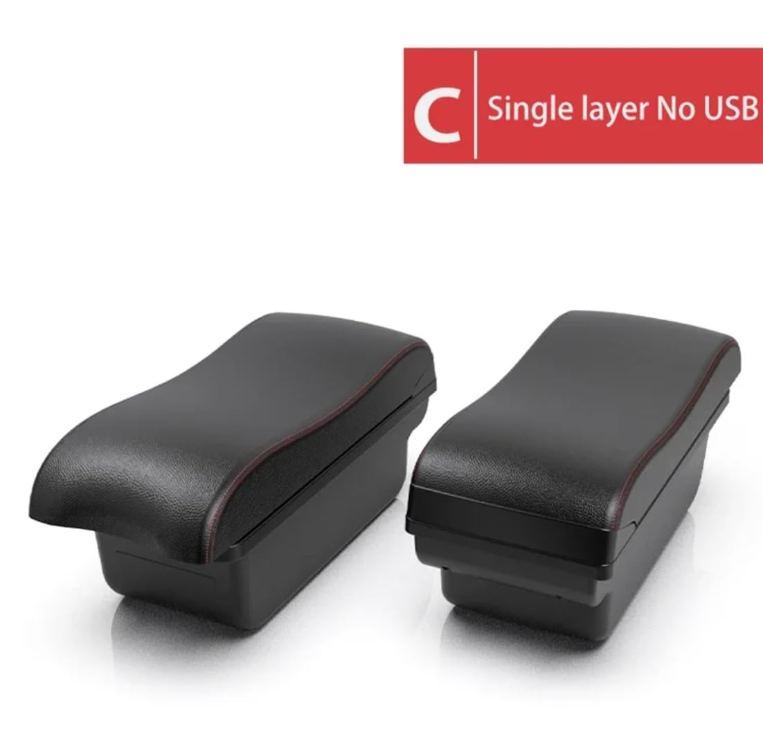 per la Corsa F 2019-2024, Upgrade Interno Consolle Centrale, Bracciolo a Doppio Strato USB Storage Box Accessori per Il Gomito
