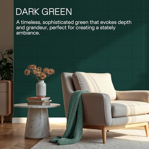 Image of MaxGear Felt Bulletin Board 48 inch x 36 inch, Dark Green Felt Wall Tile Wall Decor