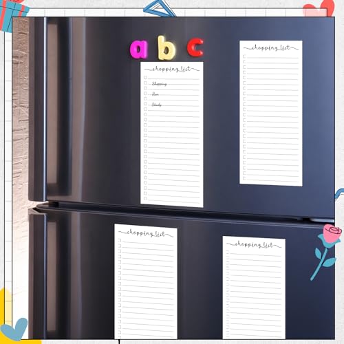 Image of Censen 10 Pack 500 Sheets to Do List Notes Daily Checklist Notepad with 50 Sheets Undated Memo Pad Color Block Shopping List Weekly Plan Notepad Organizer Planners(White,Shopping)