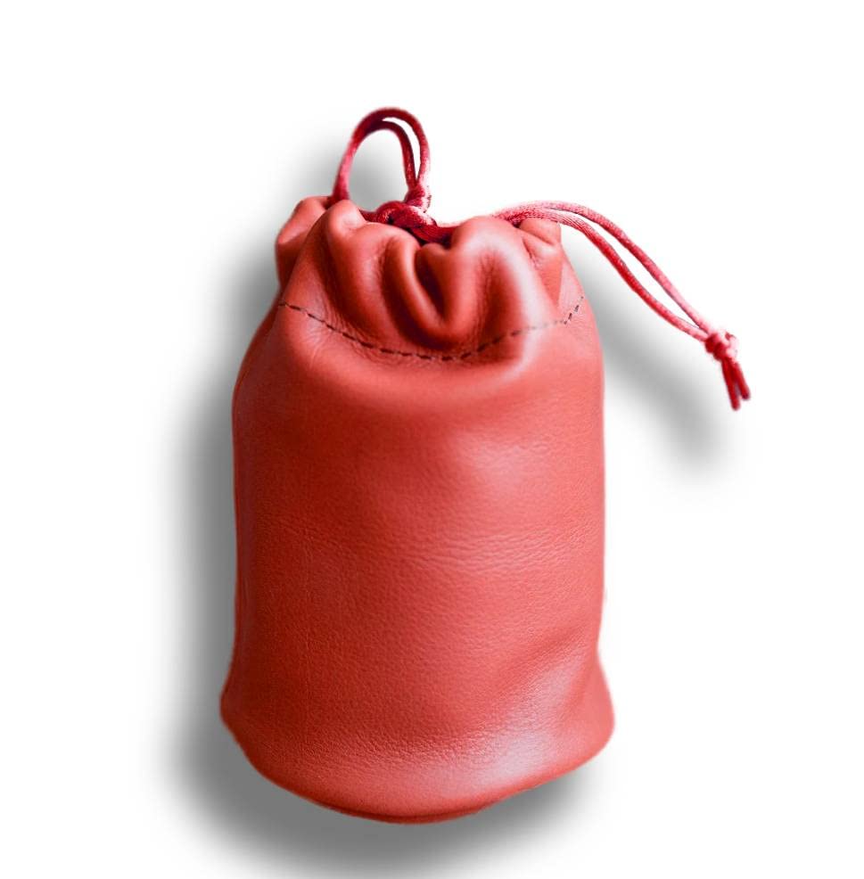 Chalk factory Leather Soft Case, Felt Lined for Laowa 12mm f/2.8 Zero-D Lens : RED