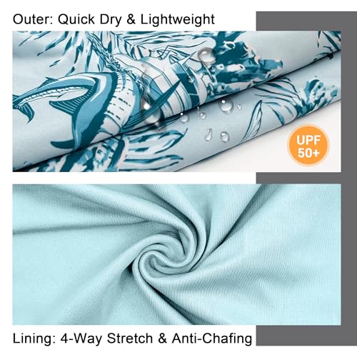 Palmyth 2 in 1 Mens Swim Trunks with Compression Liner 5 Inch Quick Dry Men's Swim Suit with Pockets3