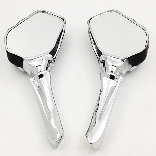 XKMT-Chromed Claw Smokeeleton Hand Mirror Compatible With Cb Cbr Rebel Shadow Mangna Vt Vtx 1300 1800 [B00YWCPI90]