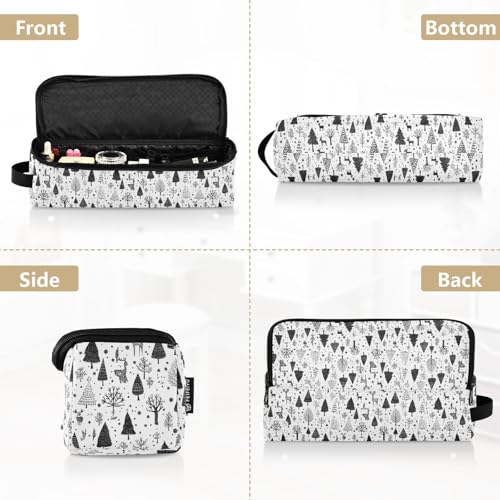 Bolso de viaje resistente al calor para herramientas de cabello de mármol para planchas, rizadores y organizador portátil miniatura 5