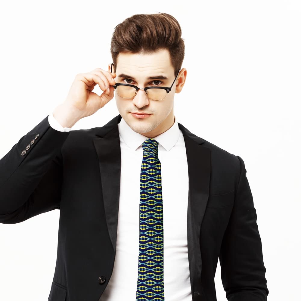 ( Scientific Dna ) Fashion Novelty Necktie, Conversation Neckwear Ties Great for Party and Events